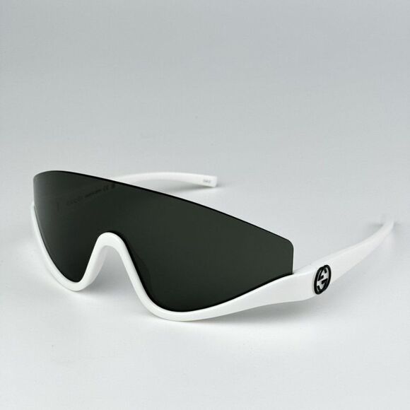 NEW Gucci GG1650S 007 White Grey Unisex Shield Mask Sunglasses GG 1650S - Picture 1 of 11